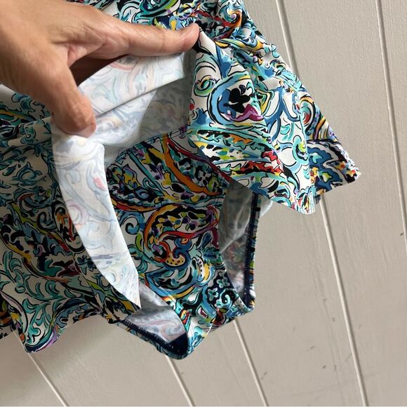 Lauren Ralph Lauren Mystic Paisley Tummy Control One-Piece Swim Dress - Picture 6 of 14